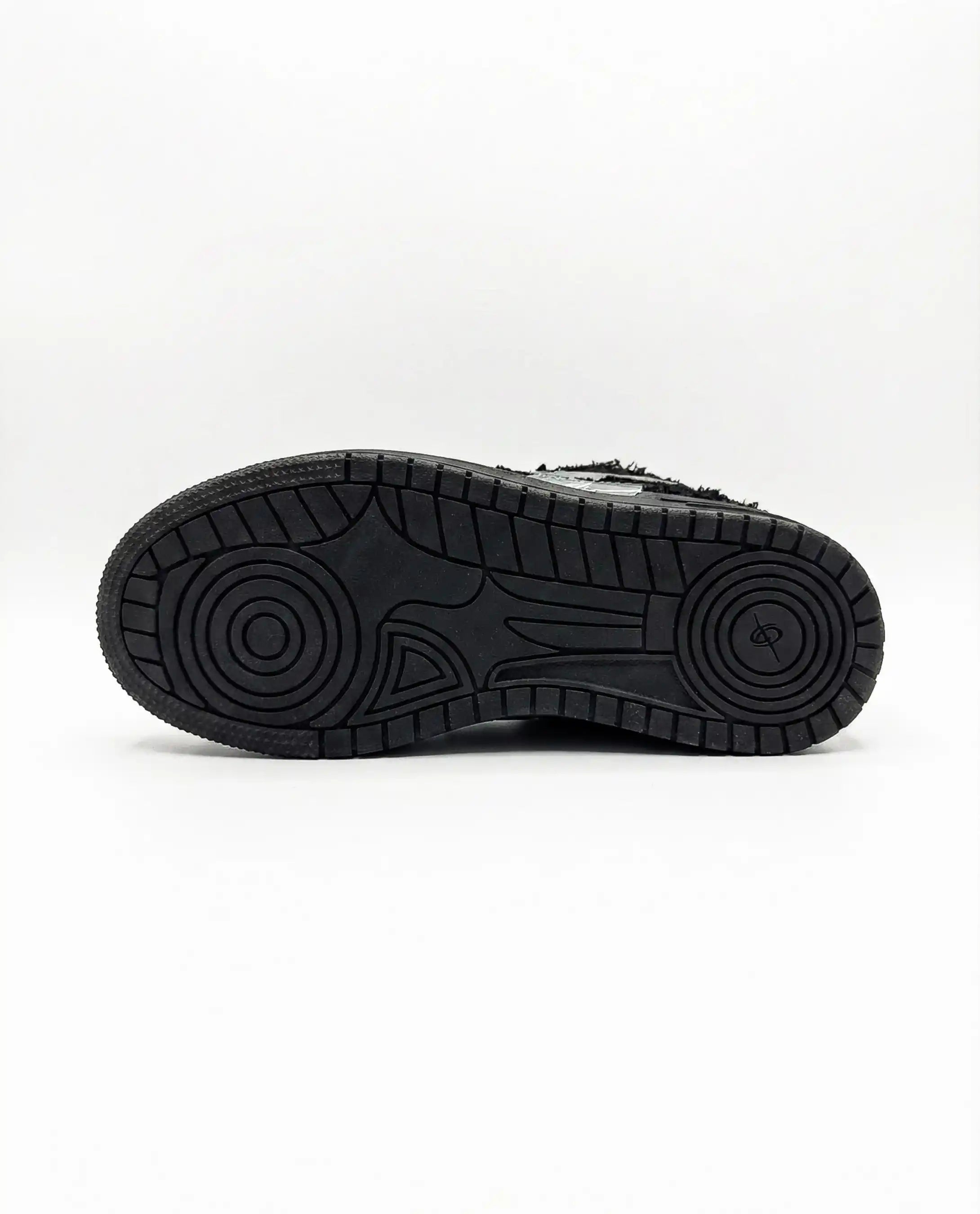 Denim Wash Sneaker - Black