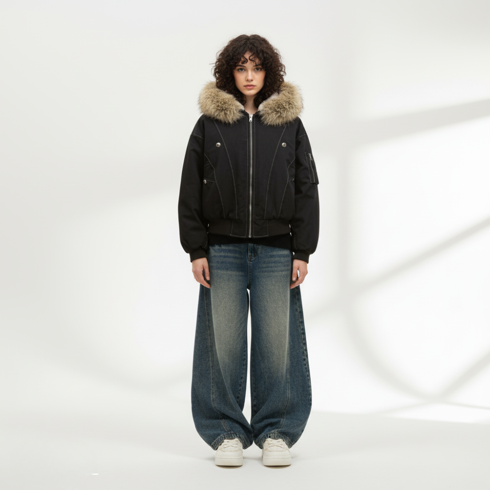 Baggy Barrel Jeans - Vintage Blue