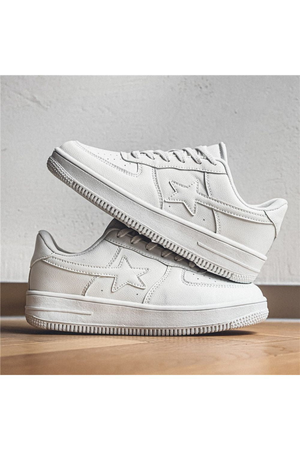 'Triple White' Star Sneaker - Strada Fashion