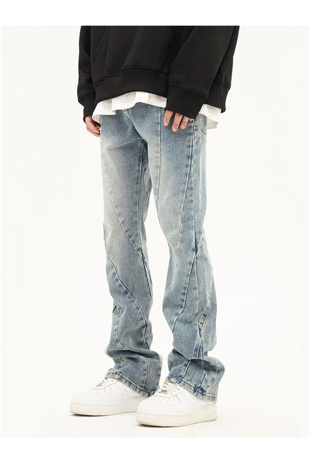 Jeans flare with pattern - Strada Fashion