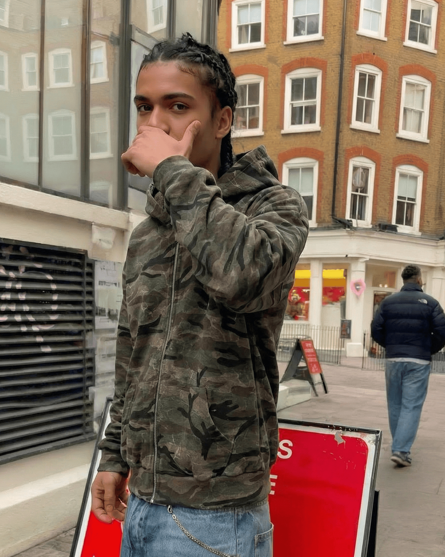 Zip-Through Hoodie Camo