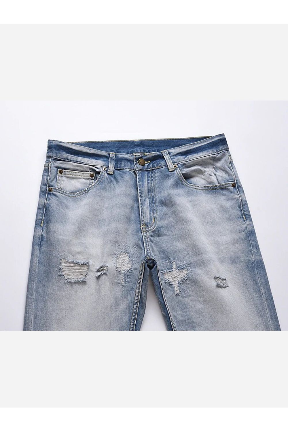 Jeans Ripped Design - Strada Fashion