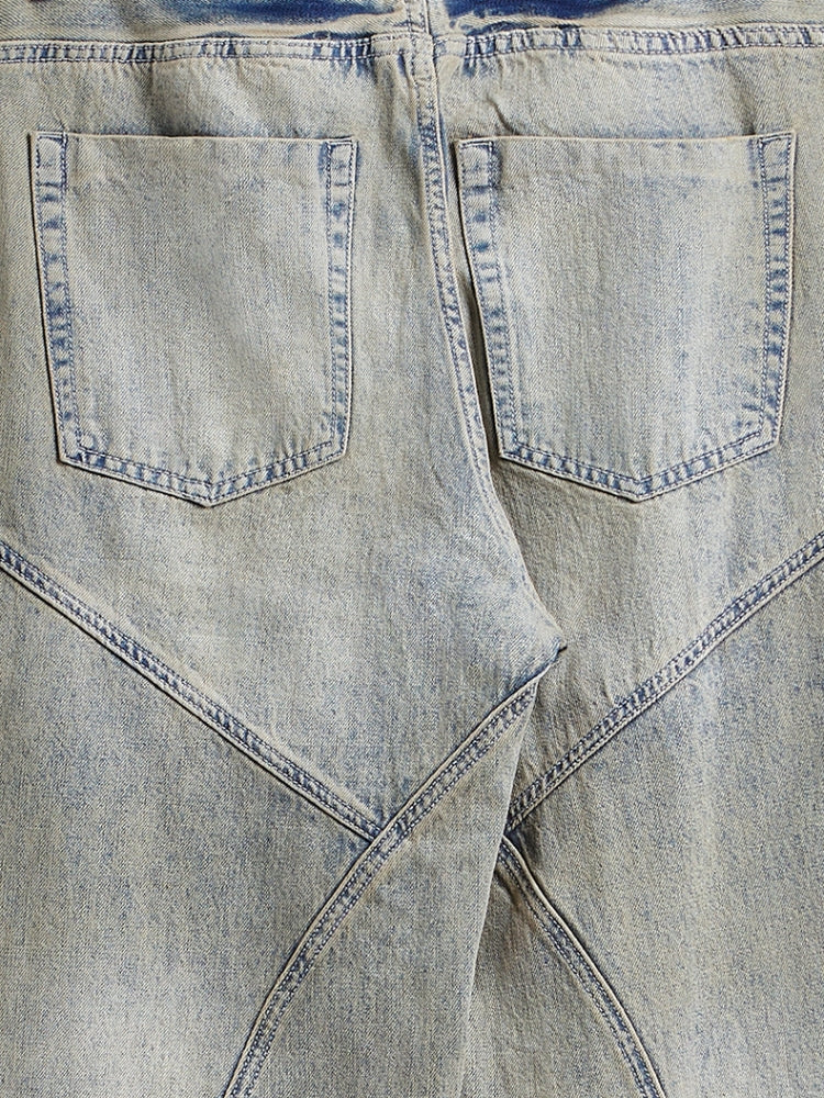 Jeans baggy in denim - Grigio chiaro