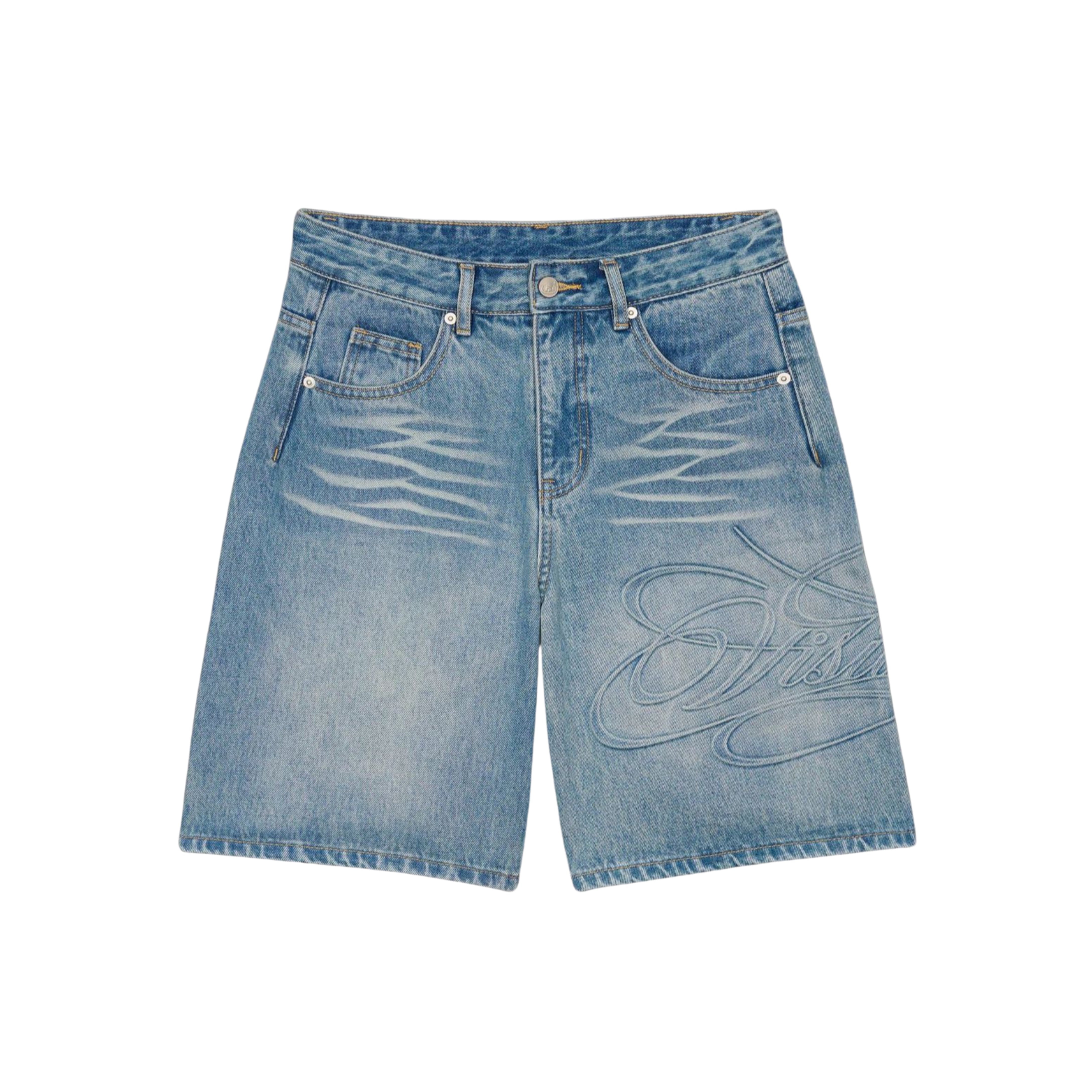 ORLINO - SCRIPT DENIM SHORTS