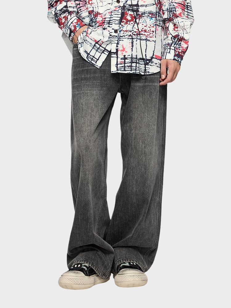 Jeans denim baggy - Nero
