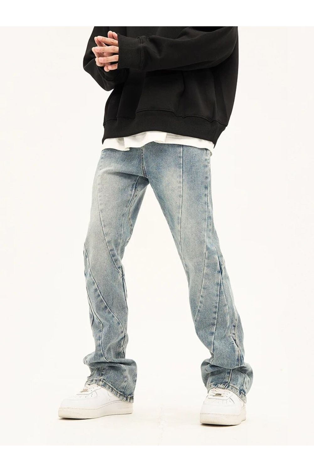 Jeans flare with pattern - Strada Fashion