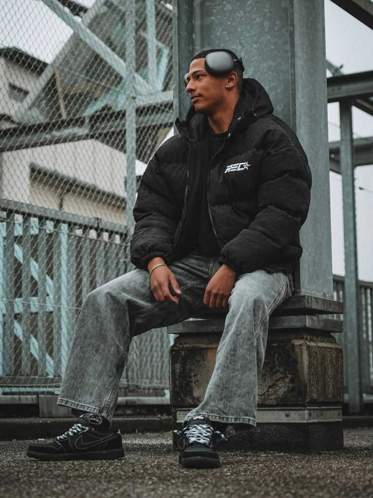 Jeans denim baggy - Nero