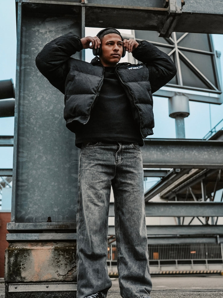 Jeans denim baggy - Nero