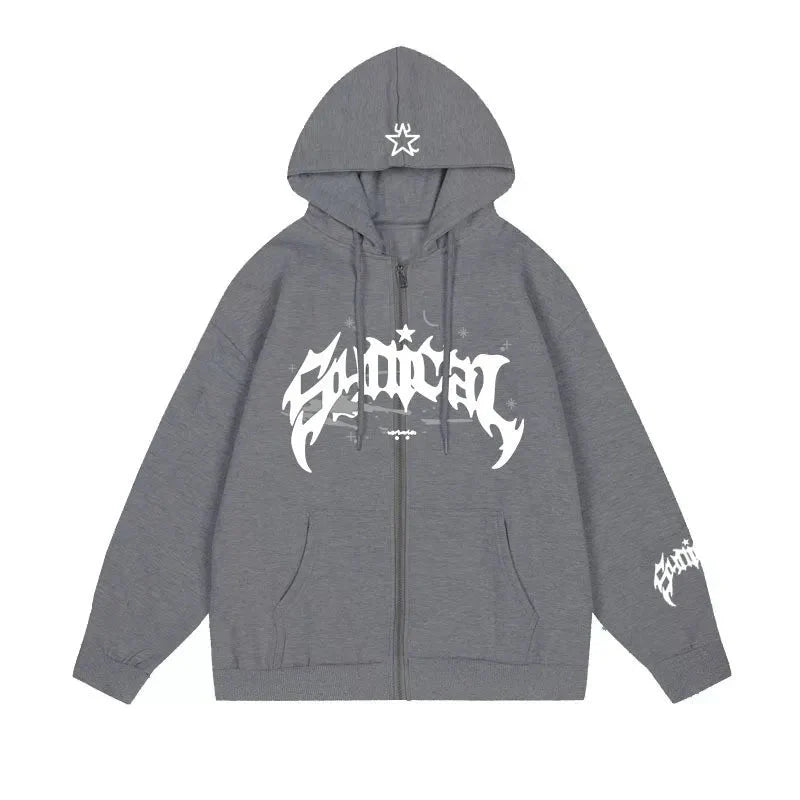 American Zipper Hoodie - Strada Fashion