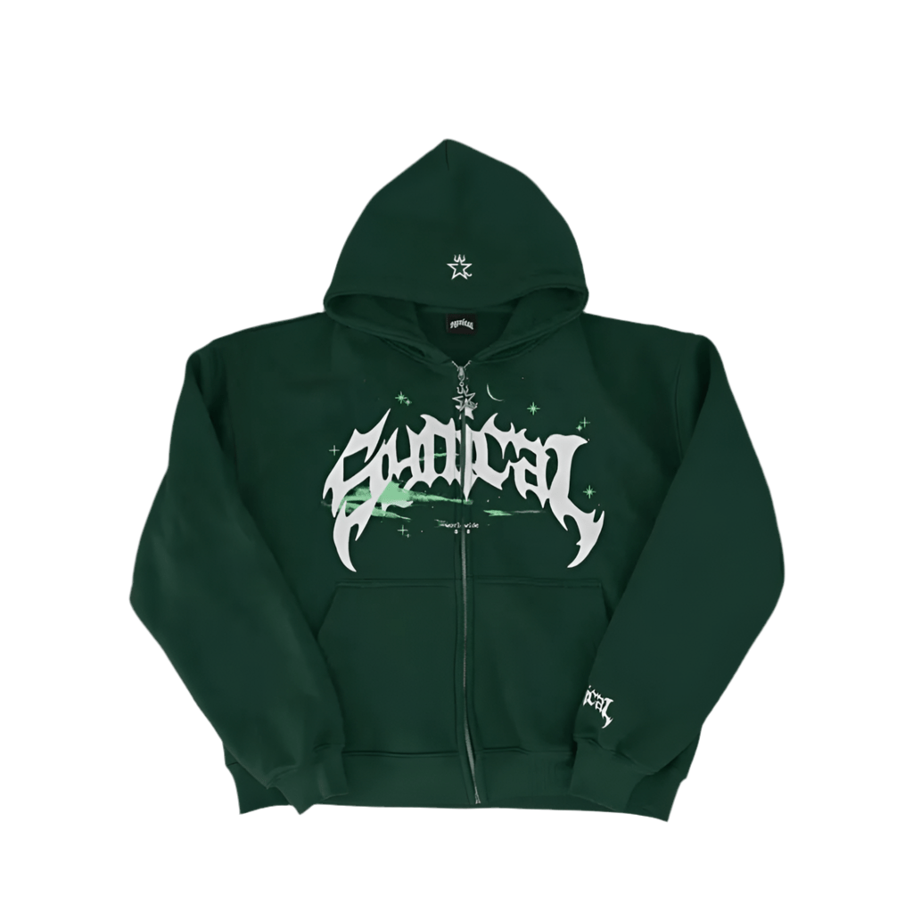 American Zipper Hoodie - Strada Fashion