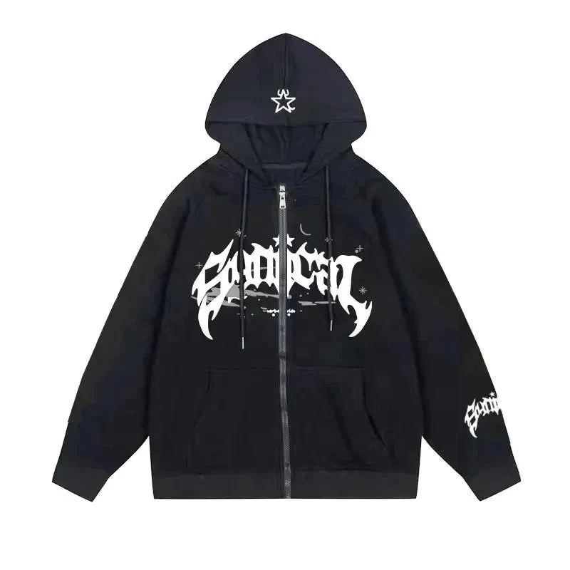 American Zipper Hoodie - Strada Fashion