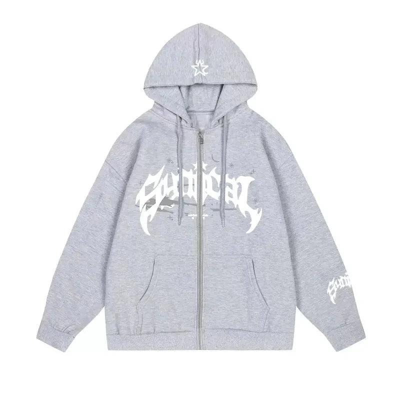 American Zipper Hoodie - Strada Fashion