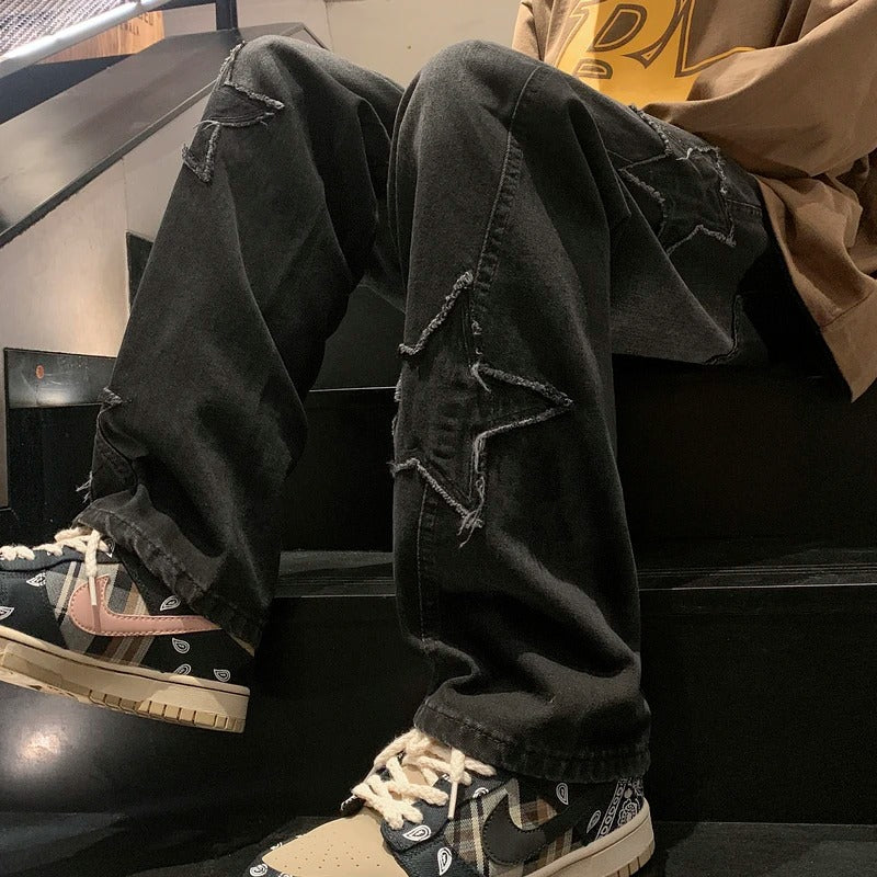 Wide-Leg Streetwear Jeans - Strada Fashion