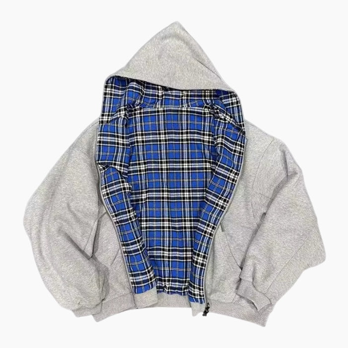 Checkered Inside Out Zipper