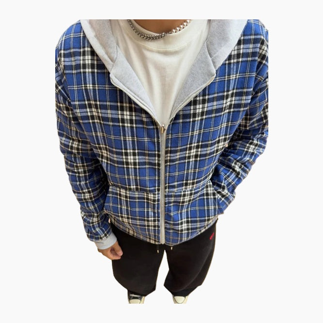 Checkered Inside Out Zipper