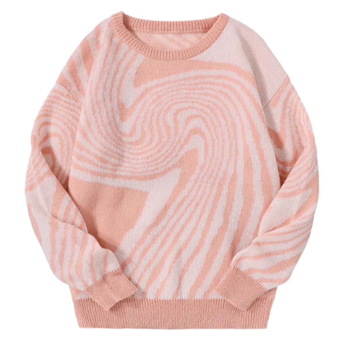 Maze Jacquard Knitted Sweater - Strada Fashion