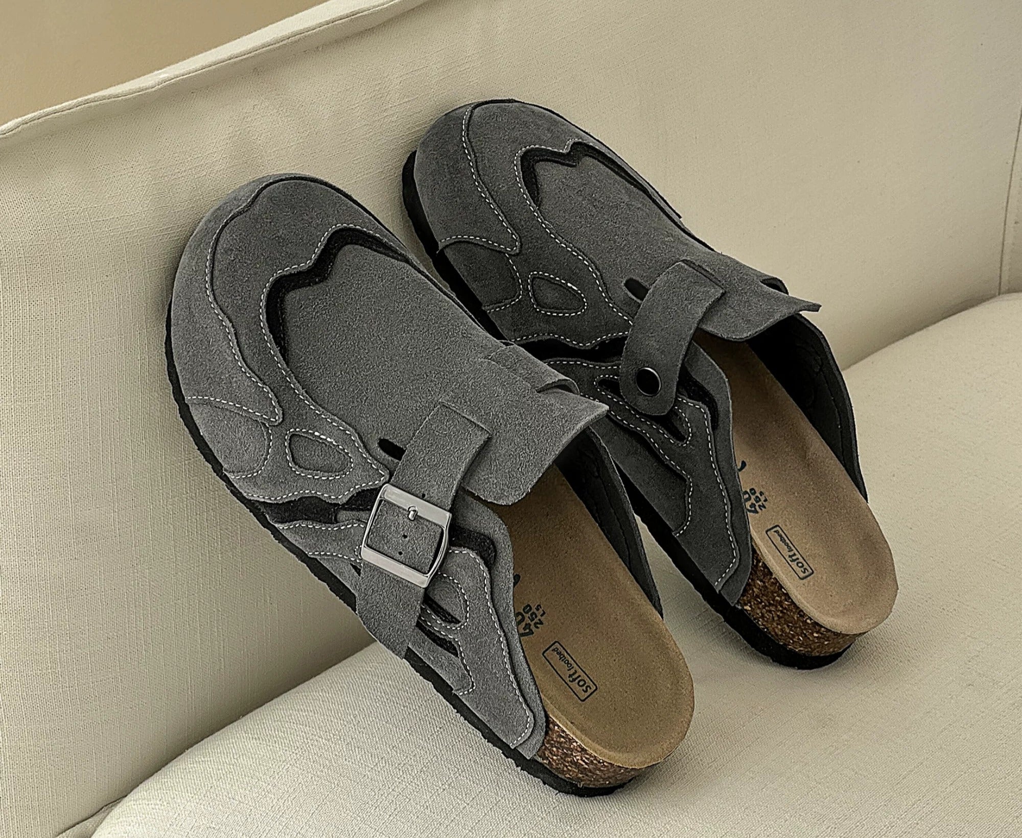 Flame Suede Clog