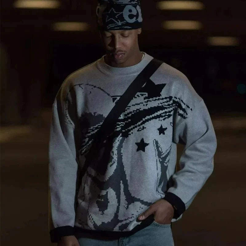 'Dimension' Knitted Sweater - Strada Fashion