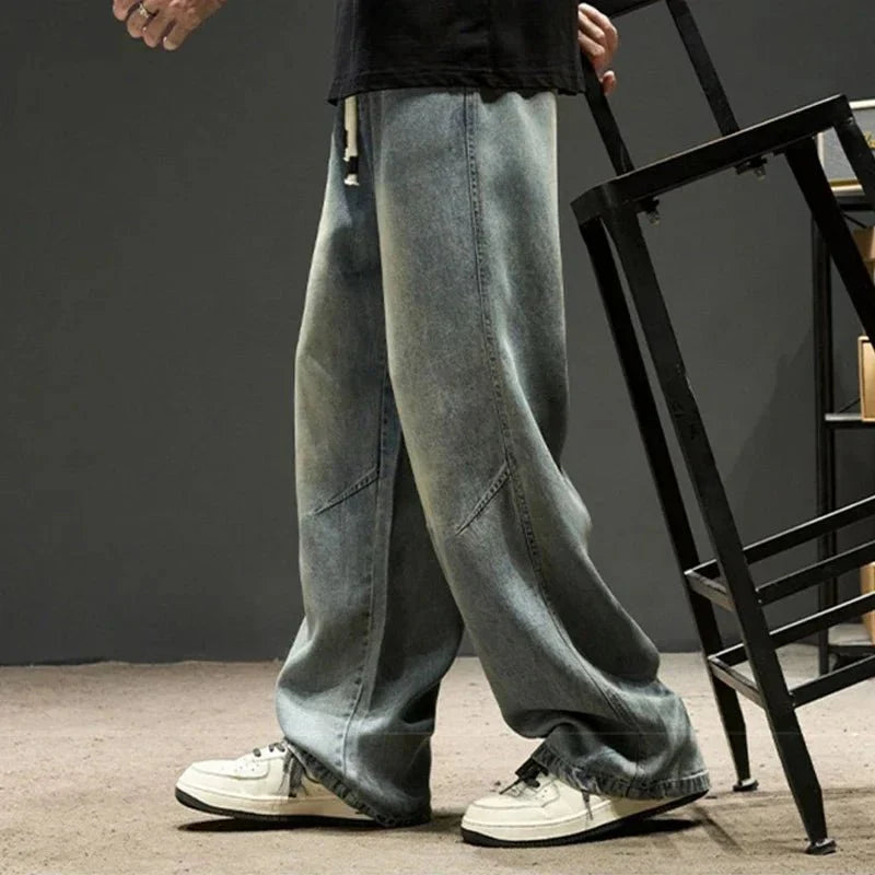 'Flushy' Streetwear Baggy Jeans - Strada Fashion