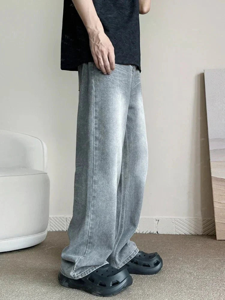 Gray Baggy Jeans - Strada Fashion