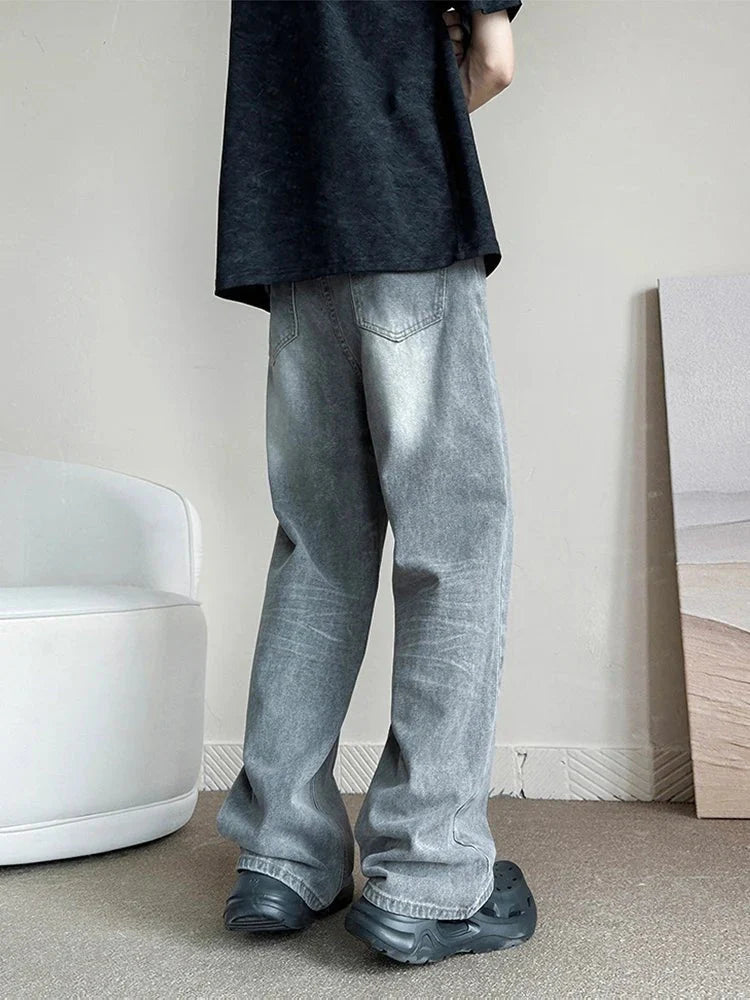 Gray Baggy Jeans - Strada Fashion