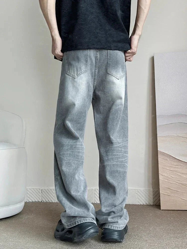 Gray Baggy Jeans - Strada Fashion