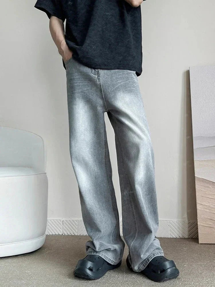 Gray Baggy Jeans - Strada Fashion