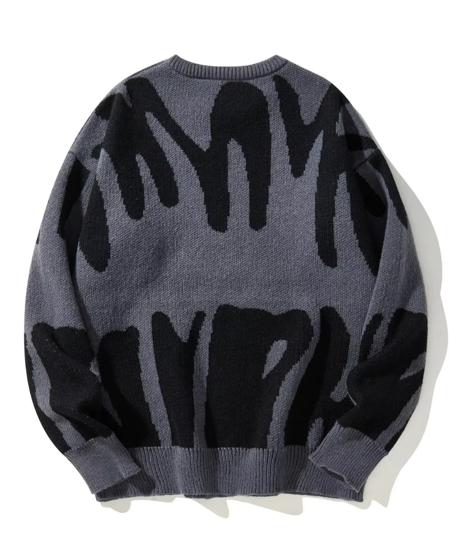 'Midnight' Knitted Sweater - Strada Fashion