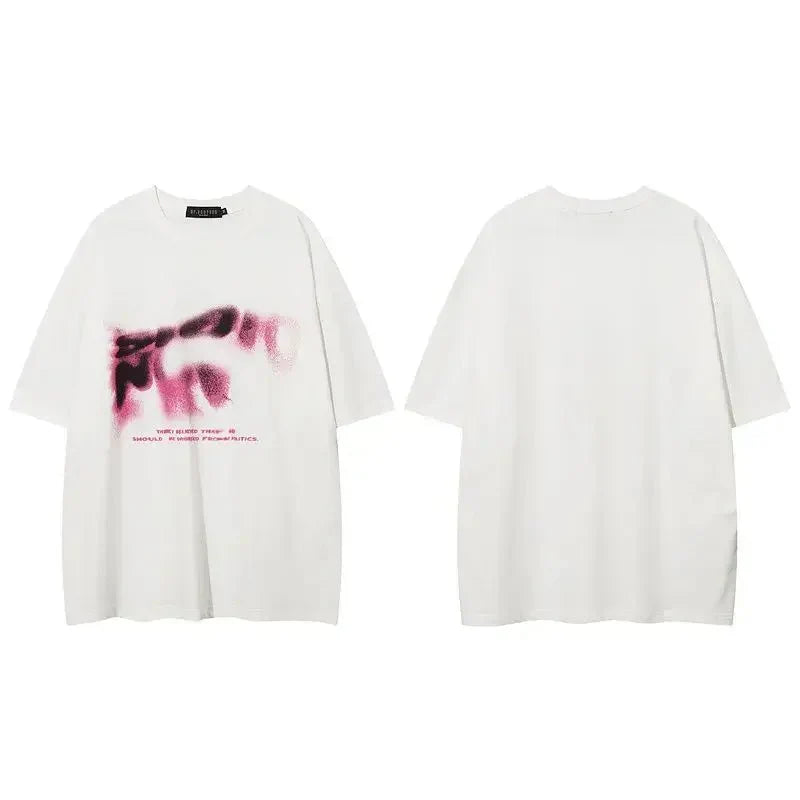 'Vague' Graphic T-shirt - Strada Fashion
