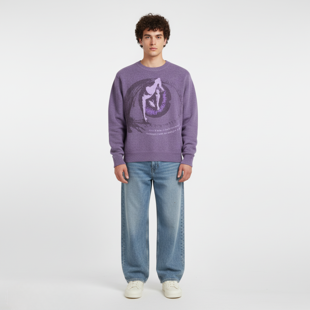 Baggy Denim Jeans - Grey/Blue