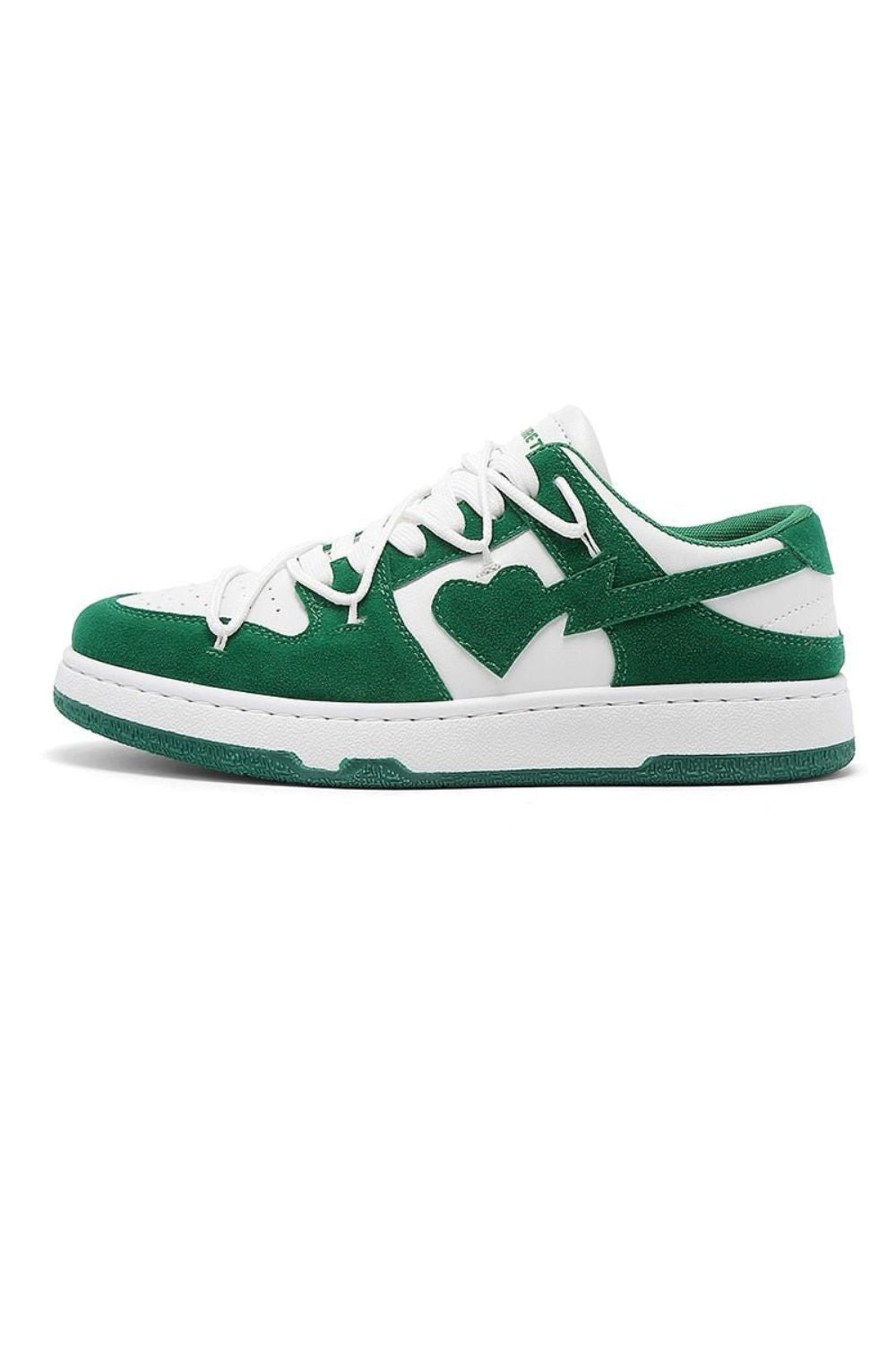 Green Heart Sneaker - Strada Fashion