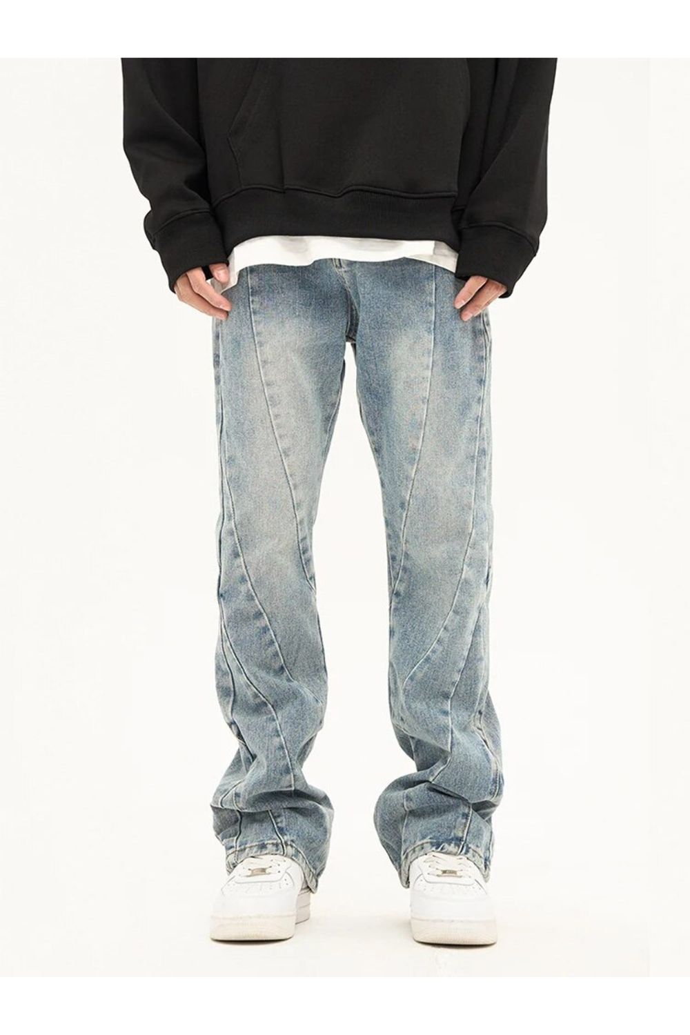 Jeans flare with pattern - Strada Fashion