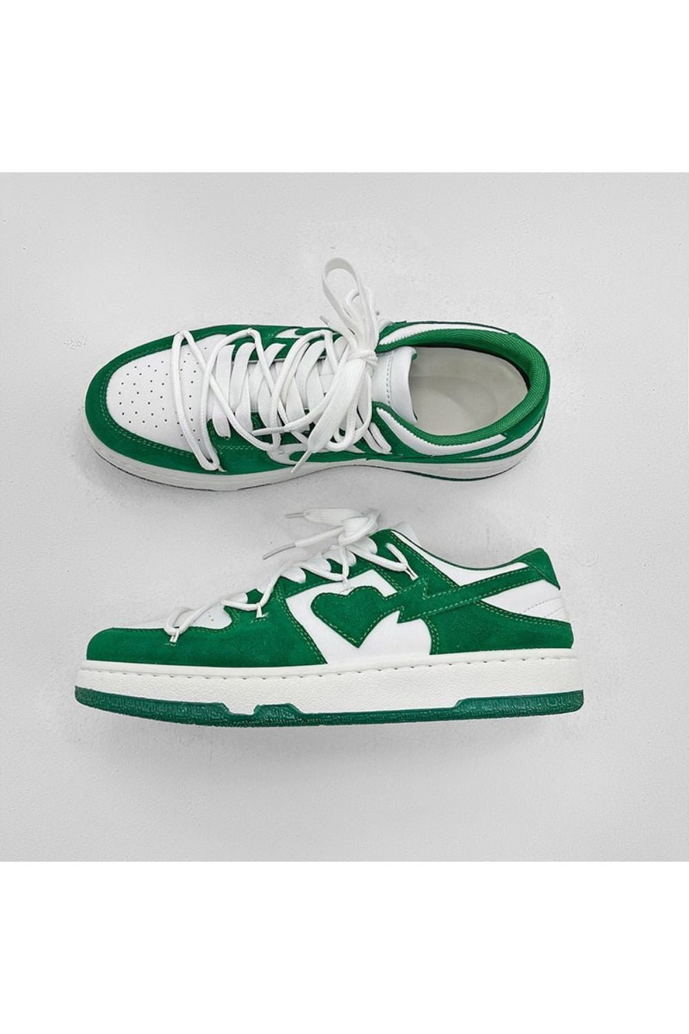 Green Heart Sneaker - Strada Fashion