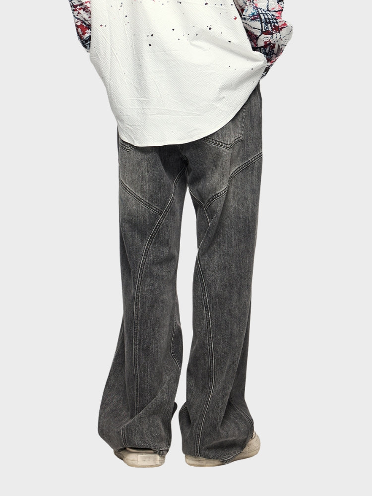 Jeans denim baggy - Nero