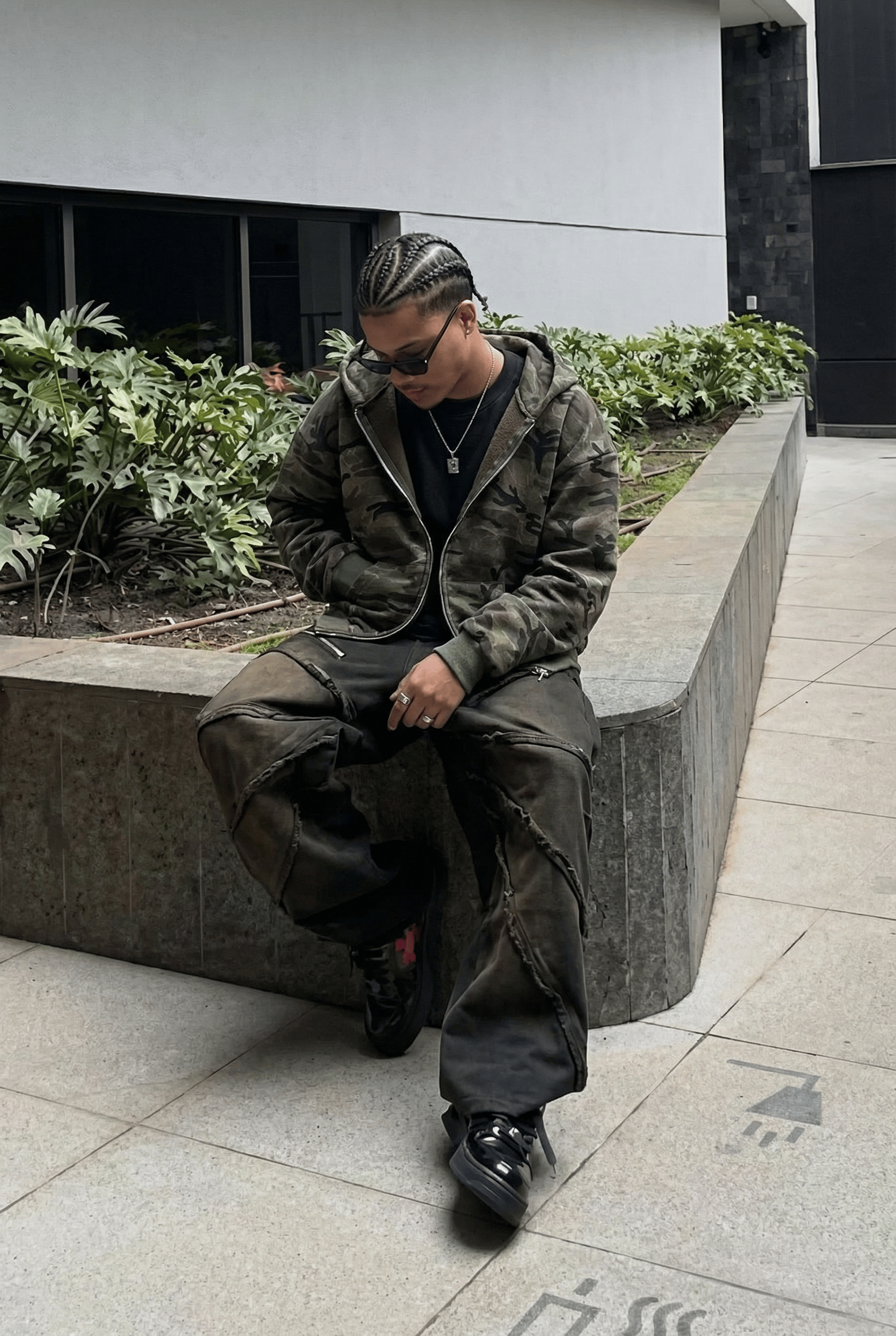 Zip-Through Hoodie Camo