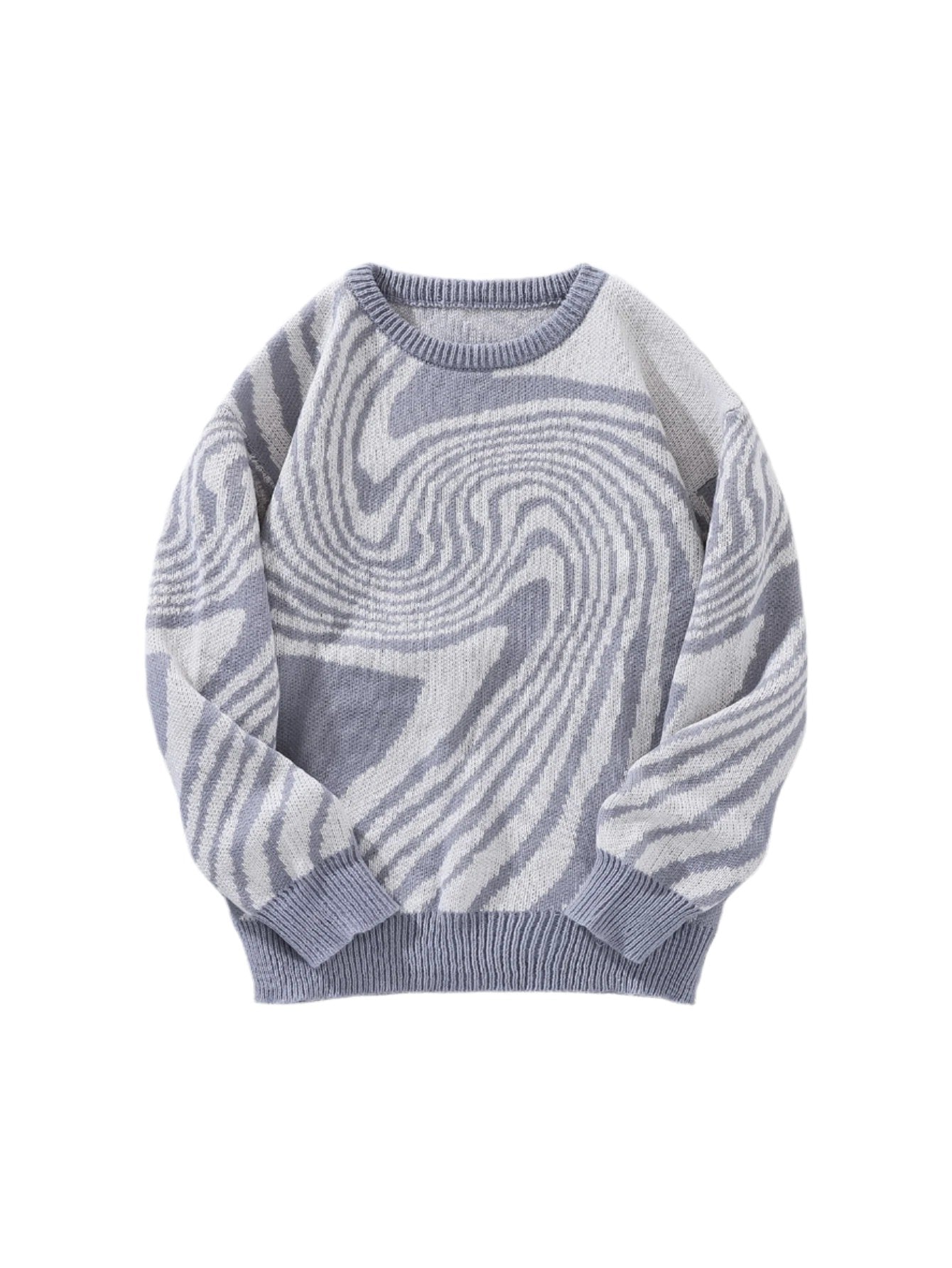 Maze Jacquard Knitted Sweater - Strada Fashion