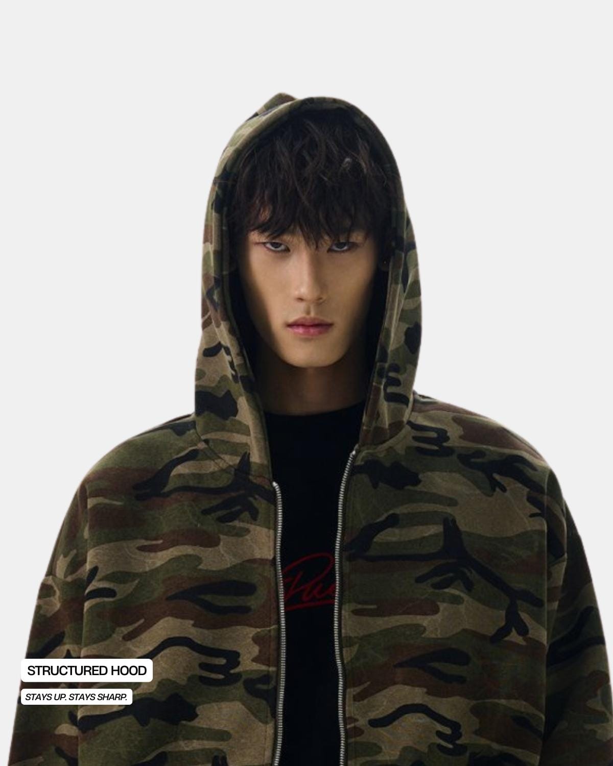 Zip-Through Hoodie Camo
