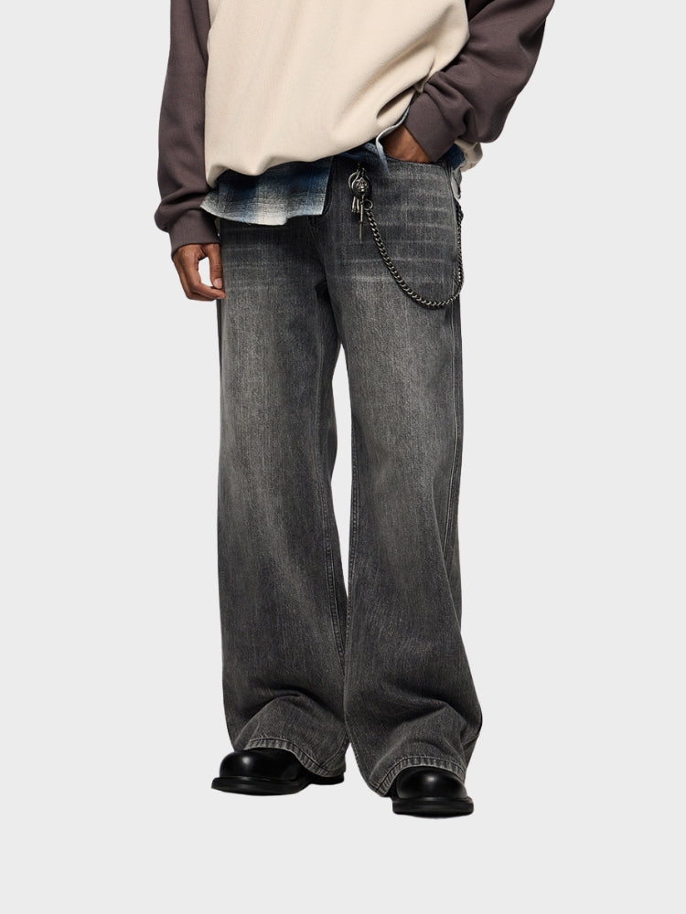 Jeans denim baggy - Nero
