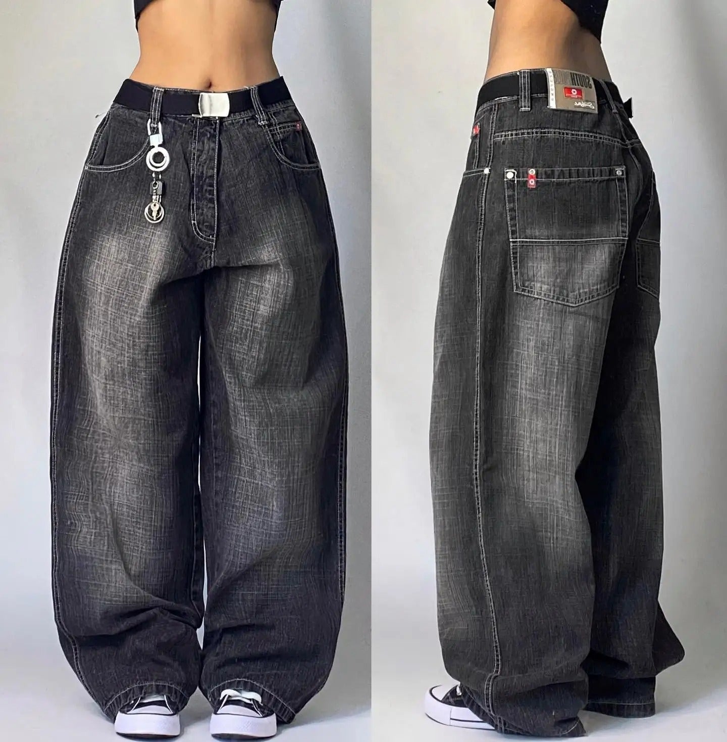 High-Waist Edge Jeans - Strada Fashion