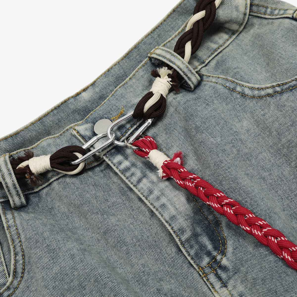 Dune Patchwork Barrel Jeans