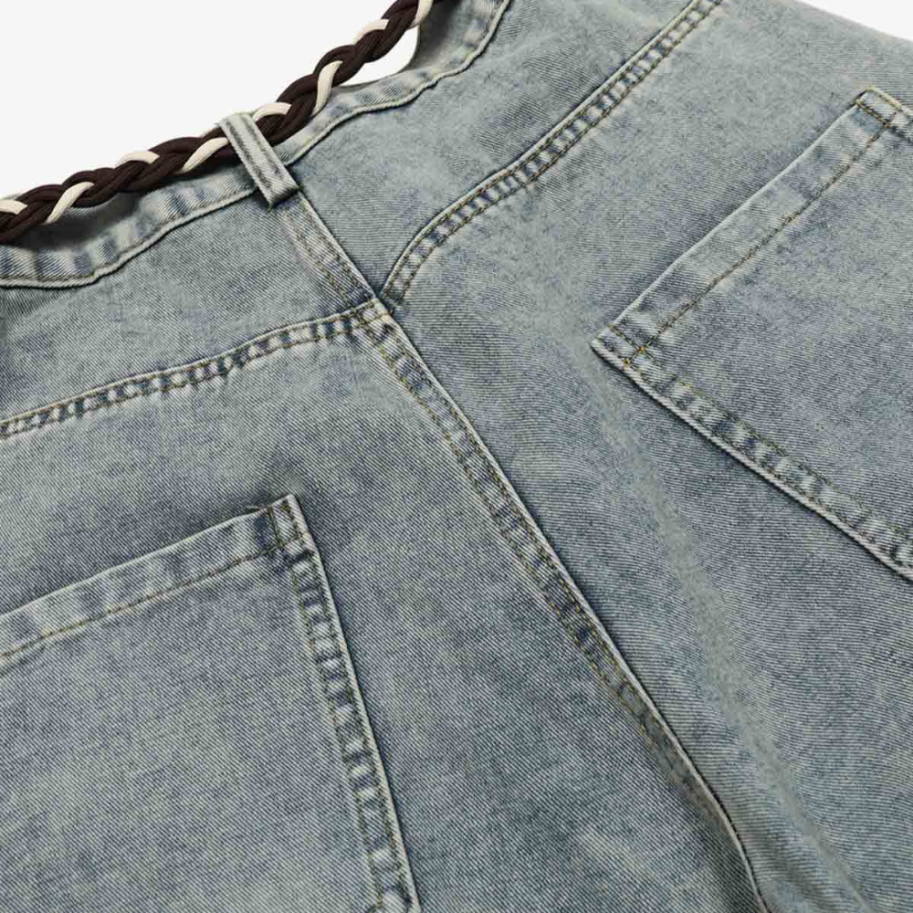 Dune Patchwork Barrel Jeans