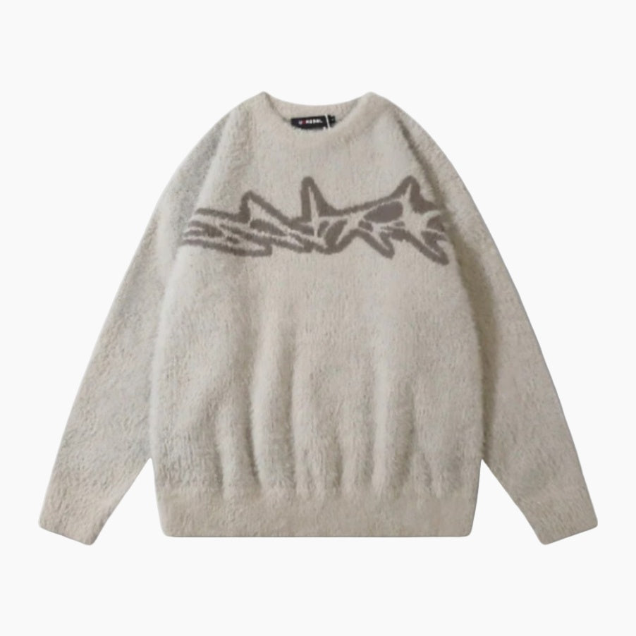 'Tribal' Knitted Sweater - Black
