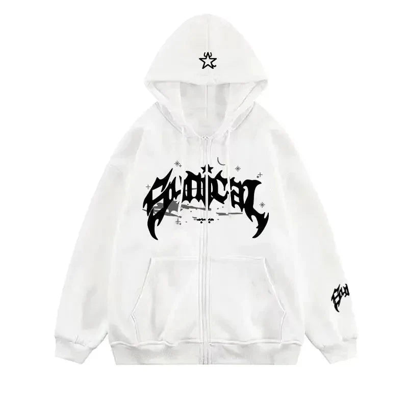 American Zipper Hoodie - Strada Fashion