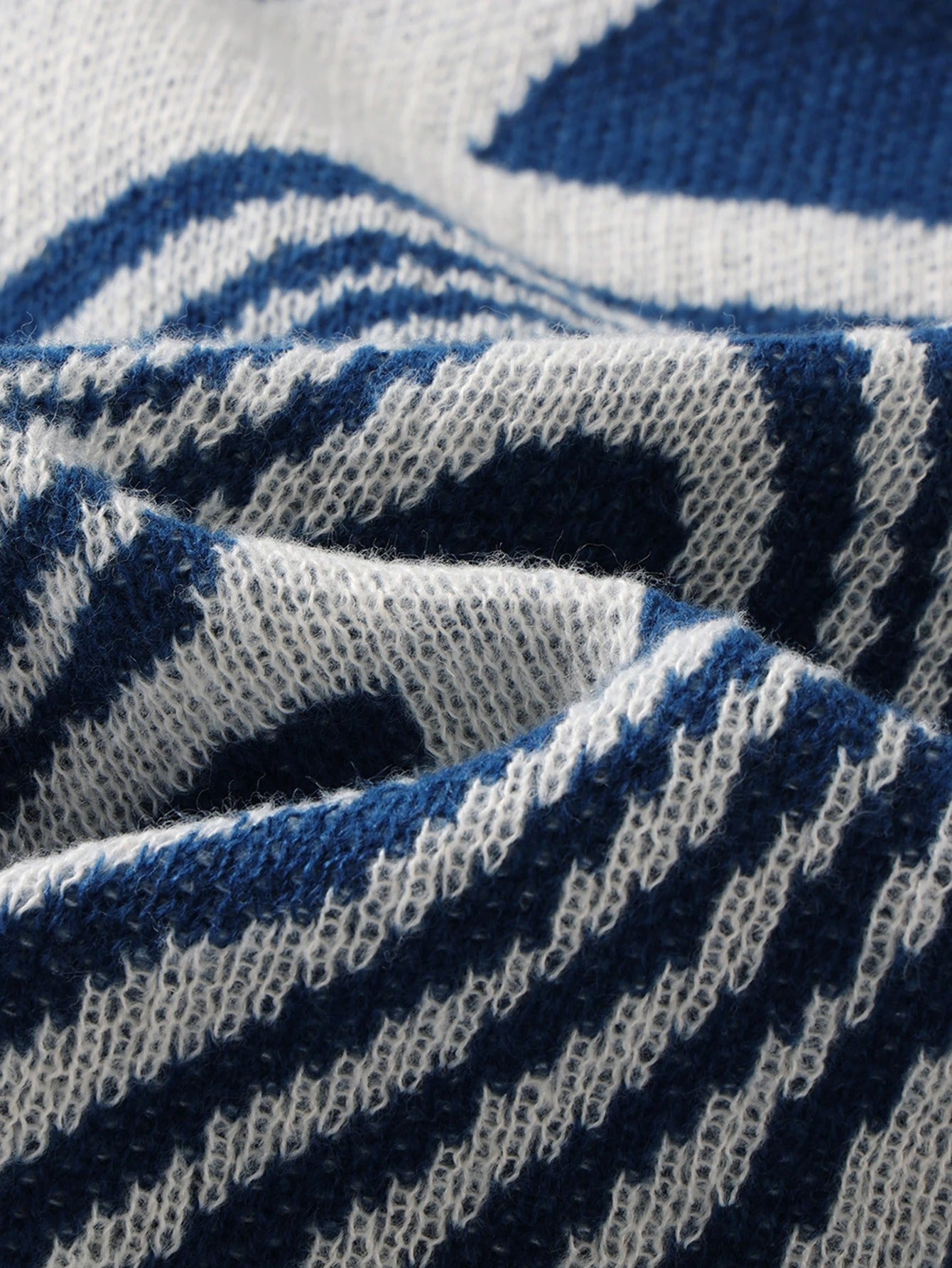 Maze Jacquard Knitted Sweater - Strada Fashion