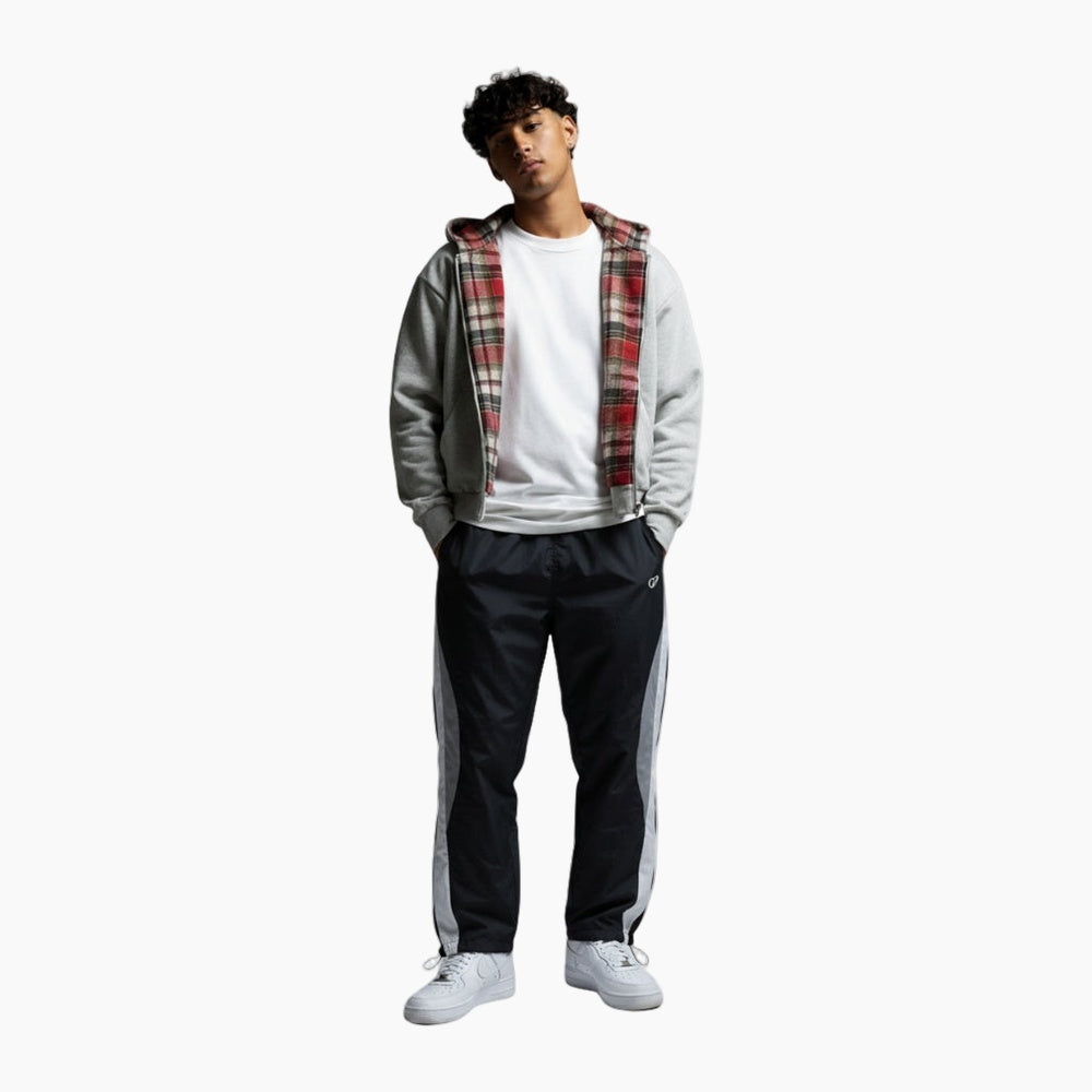 Checkered Inside Out Zipper - Red