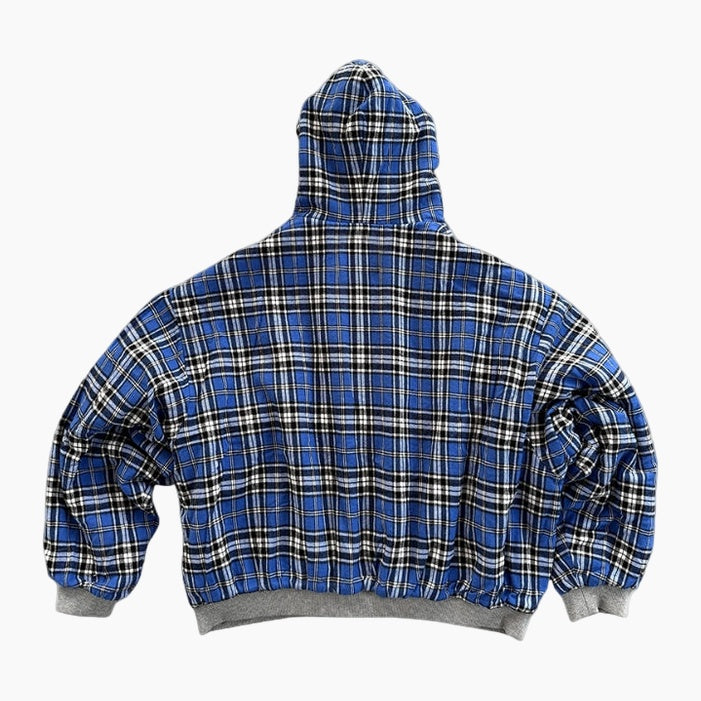 Checkered Inside Out Zipper - Red