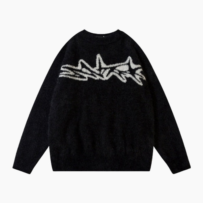 'Tribal' Knitted Sweater - Apricot