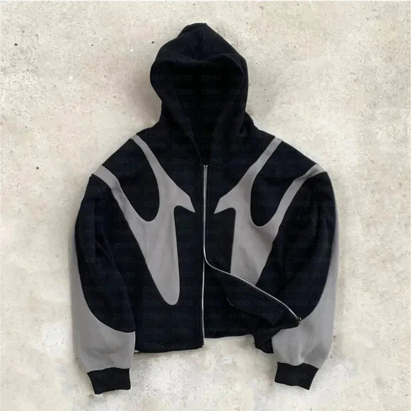 'Blaze' Y2K Retro Hoodie - Strada Fashion