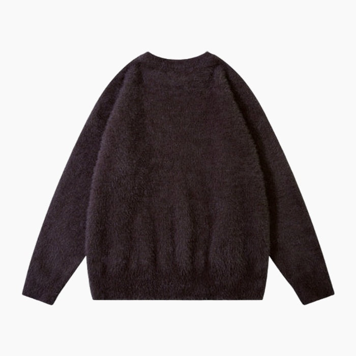 'Tribal' Knitted Sweater - Black