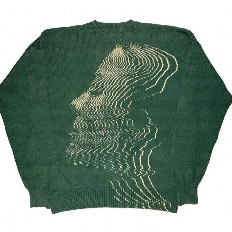 'Disorted' Knitted Sweater - Strada Fashion